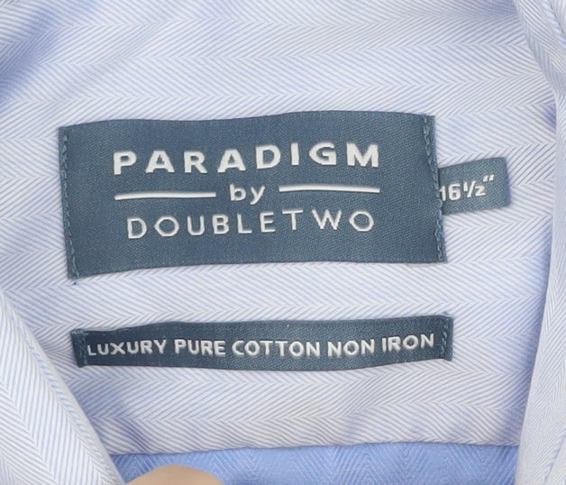 Paradigm Double Two Men's Blue Long Sleeve Shirt