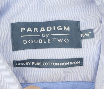 Paradigm Double Two Men's Blue Long Sleeve Shirt