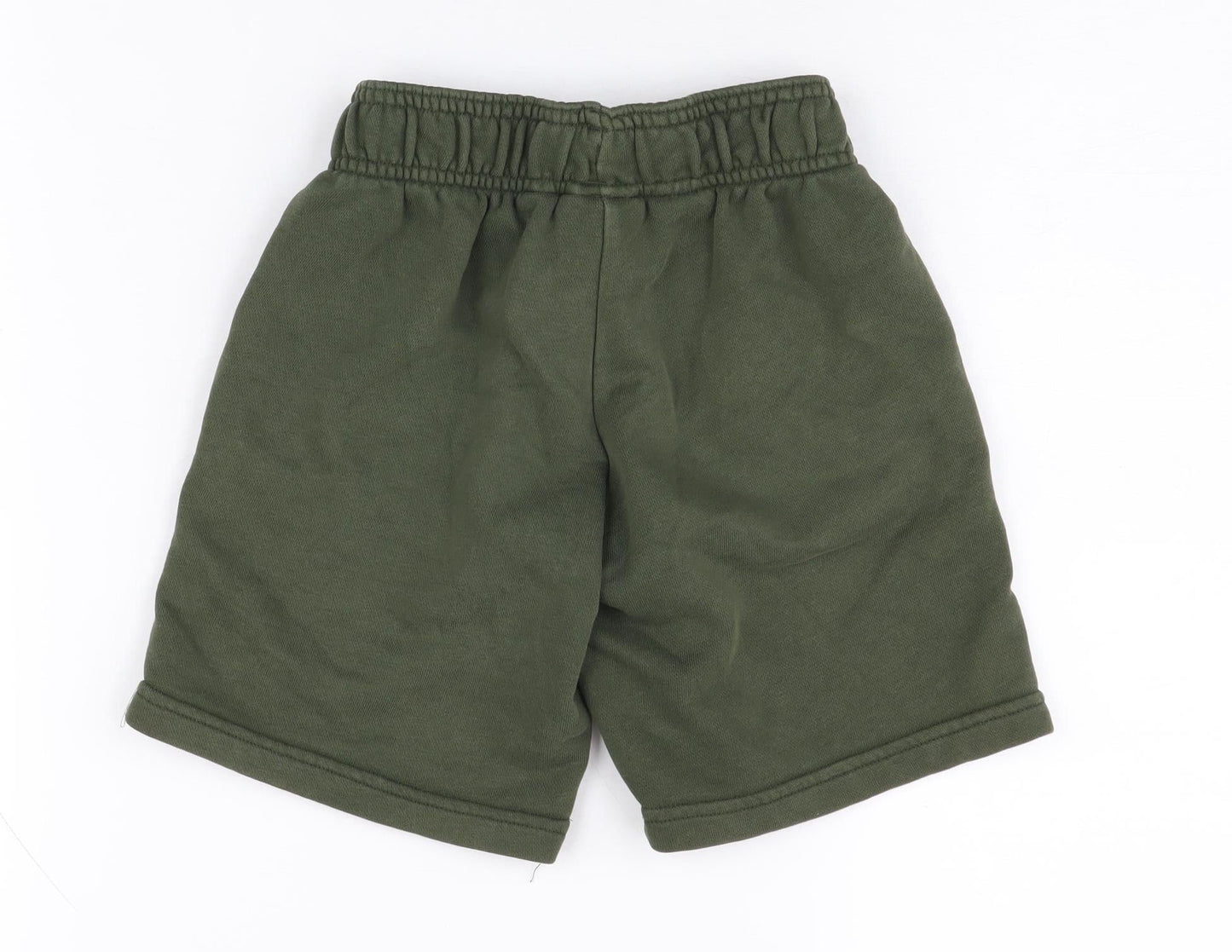 Adidas Boys Green Athletic Shorts 5-6 Years