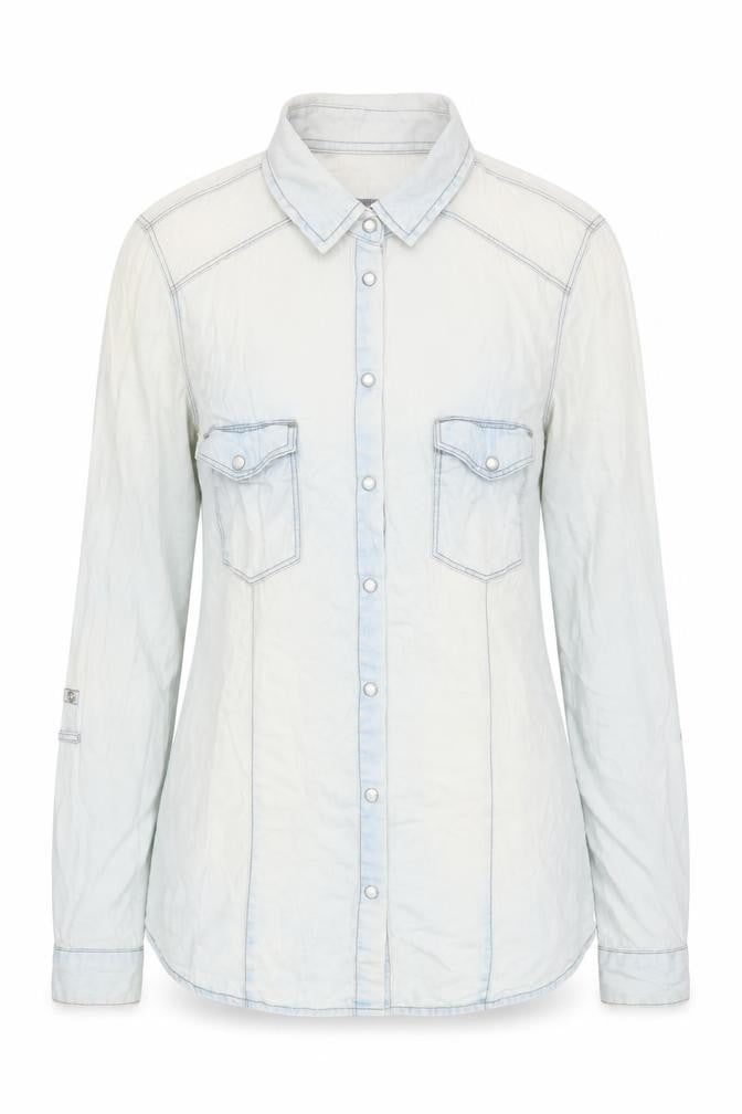 Womens UK Size S Stradivarius Blue  Button-Up
