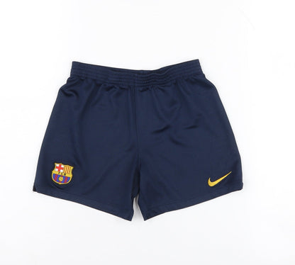 Nike Boys Blue Athletic Football Shorts, Size 6-7 Years