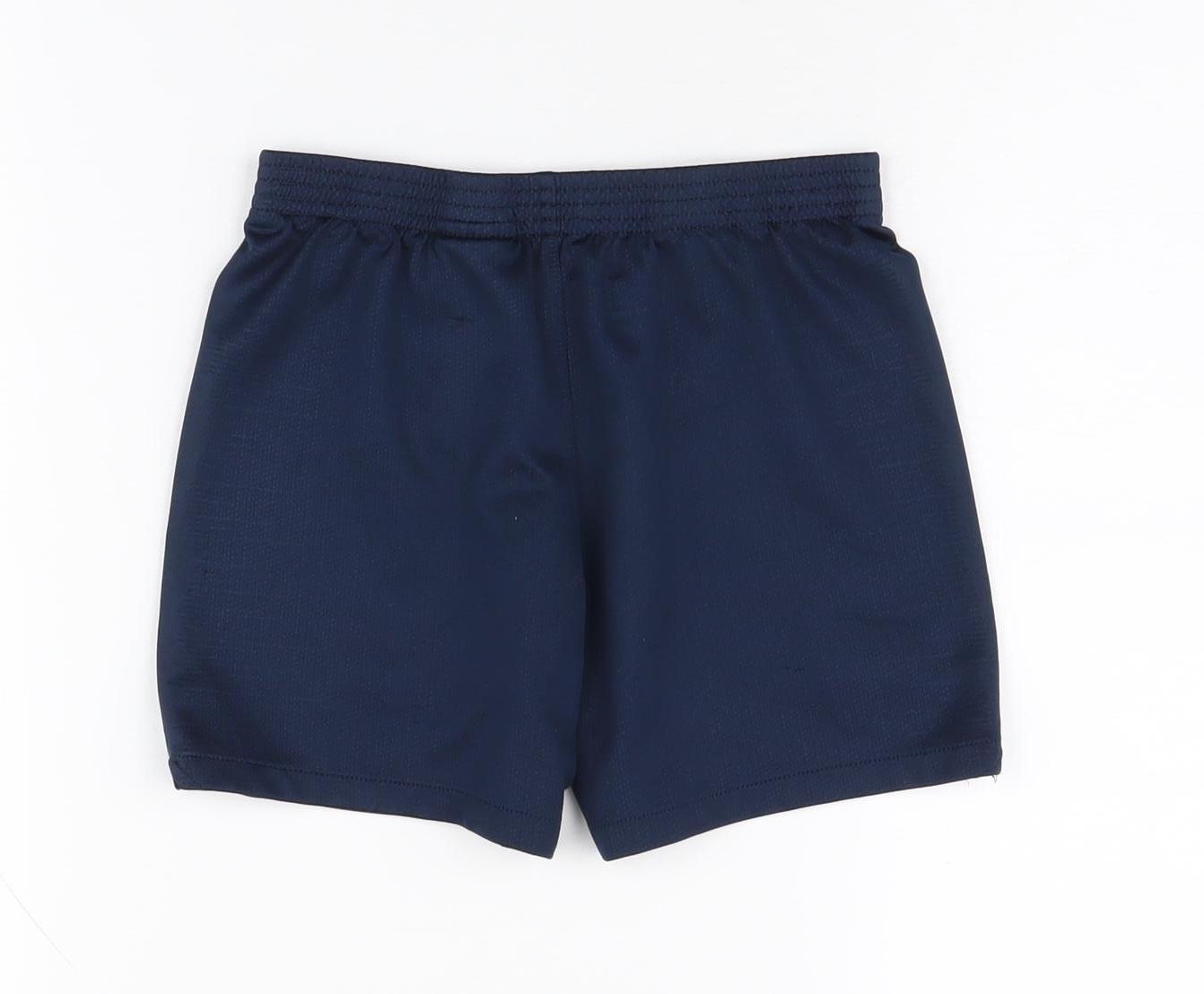 Nike Boys Blue Athletic Football Shorts, Size 6-7 Years