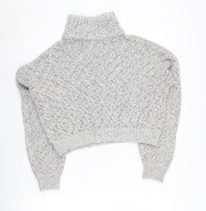 Womens UK Size S Hollister Grey Pullover Jumper