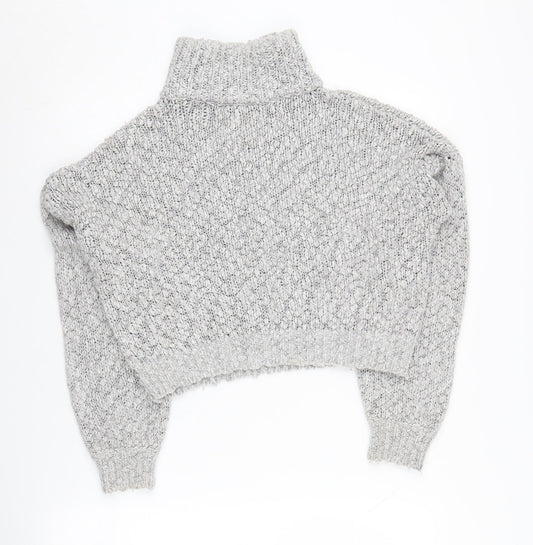 Womens UK Size S Hollister Grey Pullover Jumper