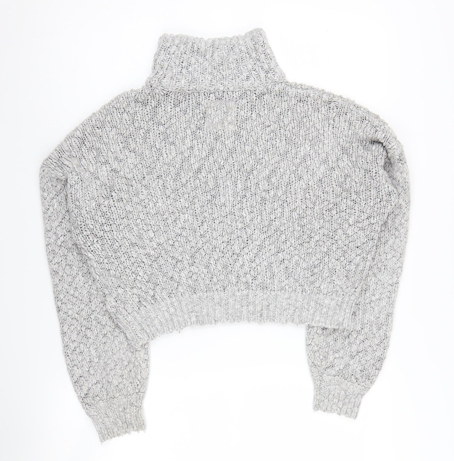 Womens UK Size S Hollister Grey Pullover Jumper