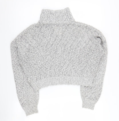 Womens UK Size S Hollister Grey Pullover Jumper