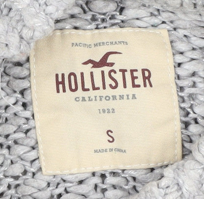 Womens UK Size S Hollister Grey Pullover Jumper