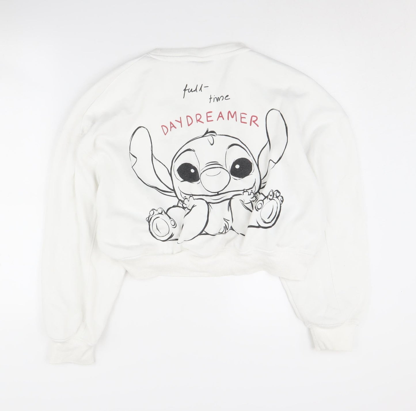 Primark Disney Stitch Women's White Pullover Sweatshirt