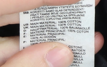 Reebok Men's Black Large Crew Neck Logo T-Shirt