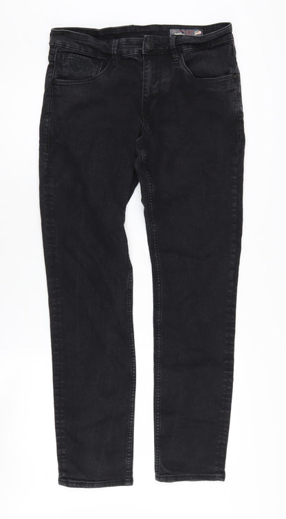 U.S. Polo Assn. Men's Black Slim Tapered Jeans 32