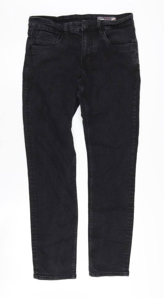 U.S. Polo Assn. Men's Black Slim Tapered Jeans 32