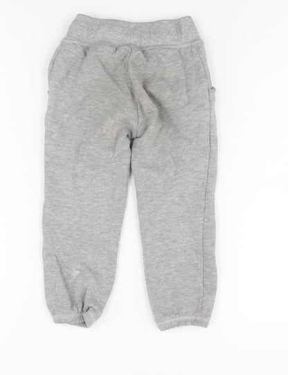 Nike Boys Grey Jogger Trousers XS Cotton Blend