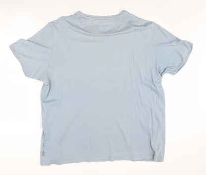 Ted Baker Men's Blue Regular Crew Neck T-Shirt Size 6