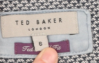 Ted Baker Men's Blue Regular Crew Neck T-Shirt Size 6