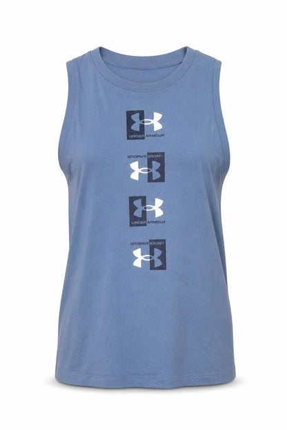 Unisex Adults UK Size XS Under armour Blue  Tank