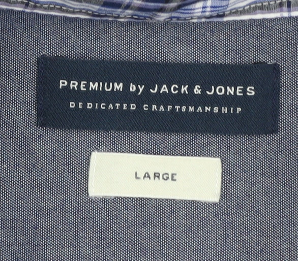 Jack & Jones Men's Multicoloured Plaid Shirt L