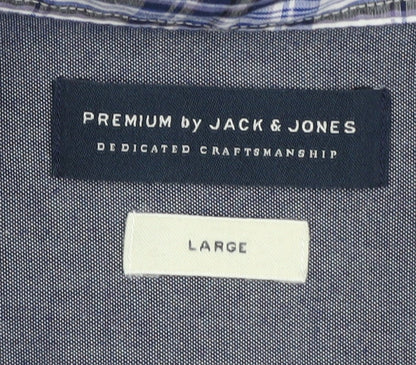 Jack & Jones Men's Multicoloured Plaid Shirt L