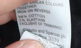 Marks and Spencer Black Cotton Skirt, Size 12 - Women's Casual