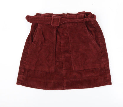 ASOS Women’s Red Corduroy Mini Skirt Size 8