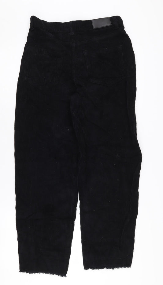 Whistles Women's Black Corduroy Trousers, Size 26