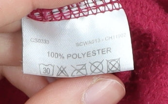 Craghoppers Women's Red Fleece Zip Sweatshirt, Size 12