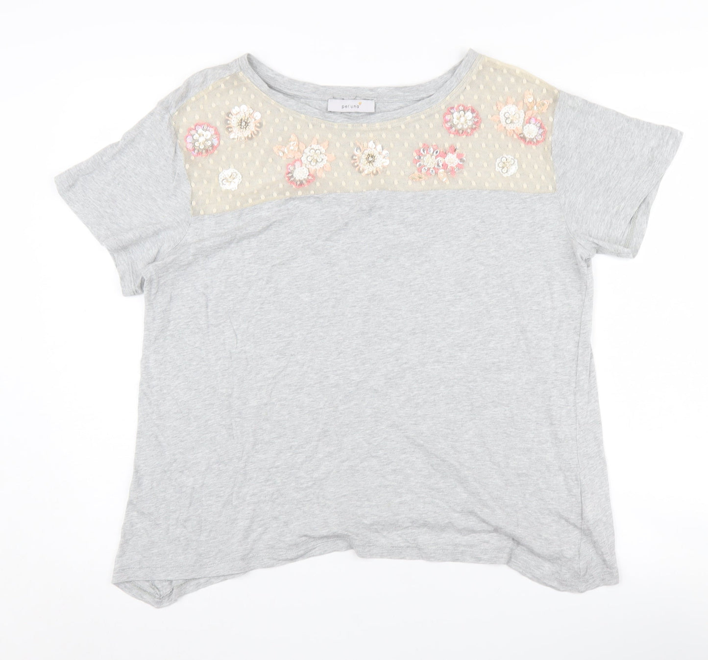 Womens UK Size 14 Marks and Spencer Grey  T-Shirt