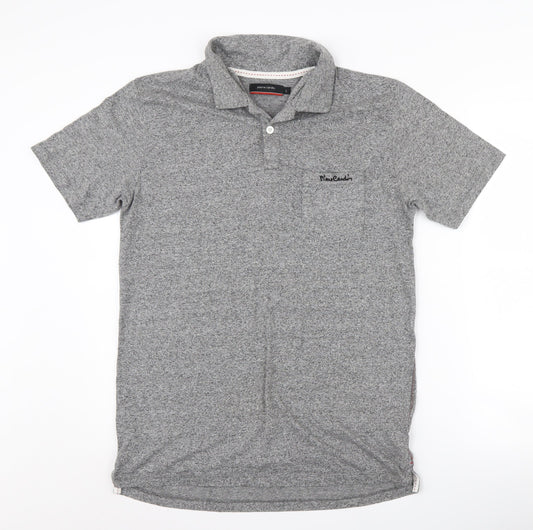 Pierre Cardin Men's Grey Polo Shirt L, Short Sleeve Casual