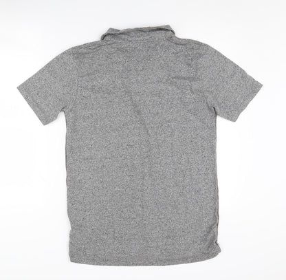 Pierre Cardin Men's Grey Polo Shirt L, Short Sleeve Casual