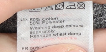 Pierre Cardin Men's Grey Polo Shirt L, Short Sleeve Casual