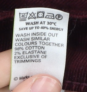 Womens UK Size 10 Marks and Spencer Regular Fit Casual Multicoloured Trousers