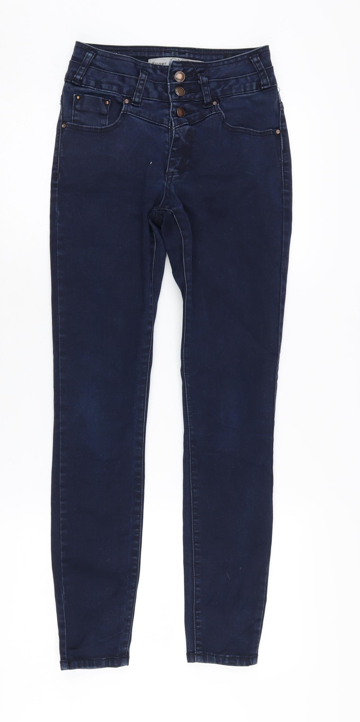 New Look Women’s Blue Skinny Jeans UK 6 Petite