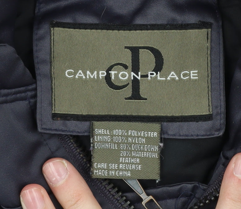 Campton Place Women's Black Parka Jacket Size S