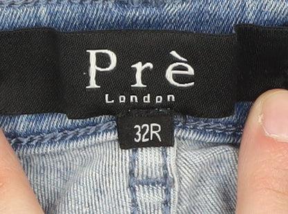 Prè London Women's Blue Distressed Skinny Jeans Size 32