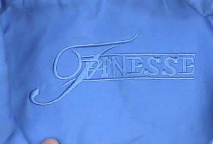 Finesse Womens Blue Mid-Length Jacket Size 20