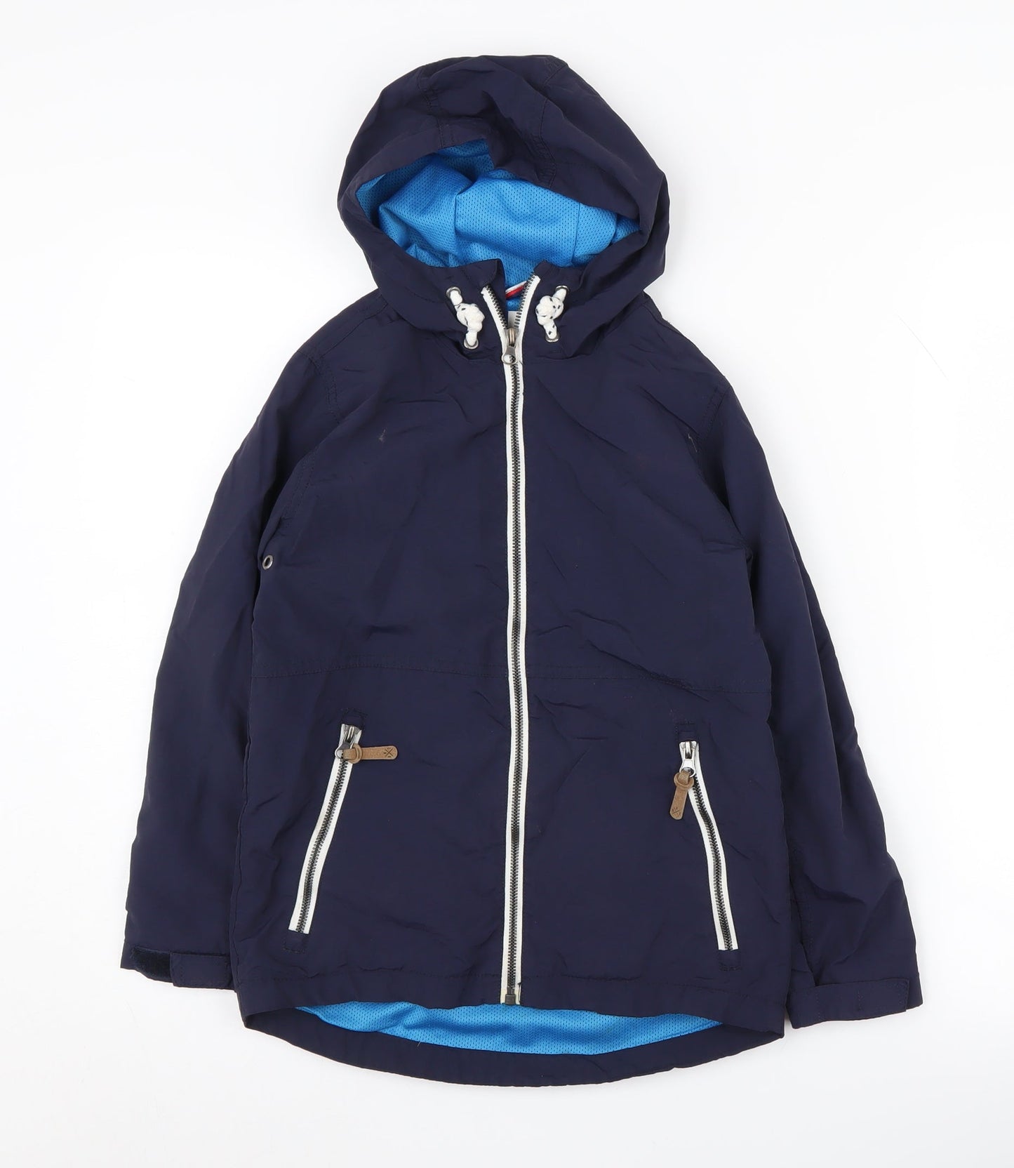 Next Boys' Blue Nylon Hooded Jacket - Age 8 Years