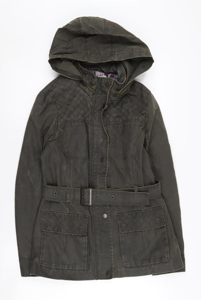 Womens UK Size 10 Marks and Spencer Green Parka Coat