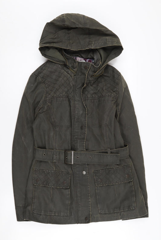Womens UK Size 10 Marks and Spencer Green Parka Coat