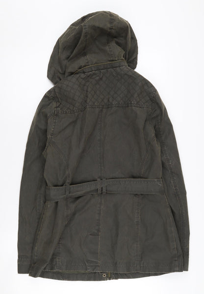 Womens UK Size 10 Marks and Spencer Green Parka Coat