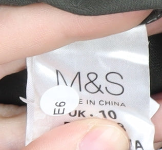 Womens UK Size 10 Marks and Spencer Green Parka Coat