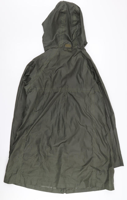 Womens UK Size 12 Cotton Traders Green Parka Coat