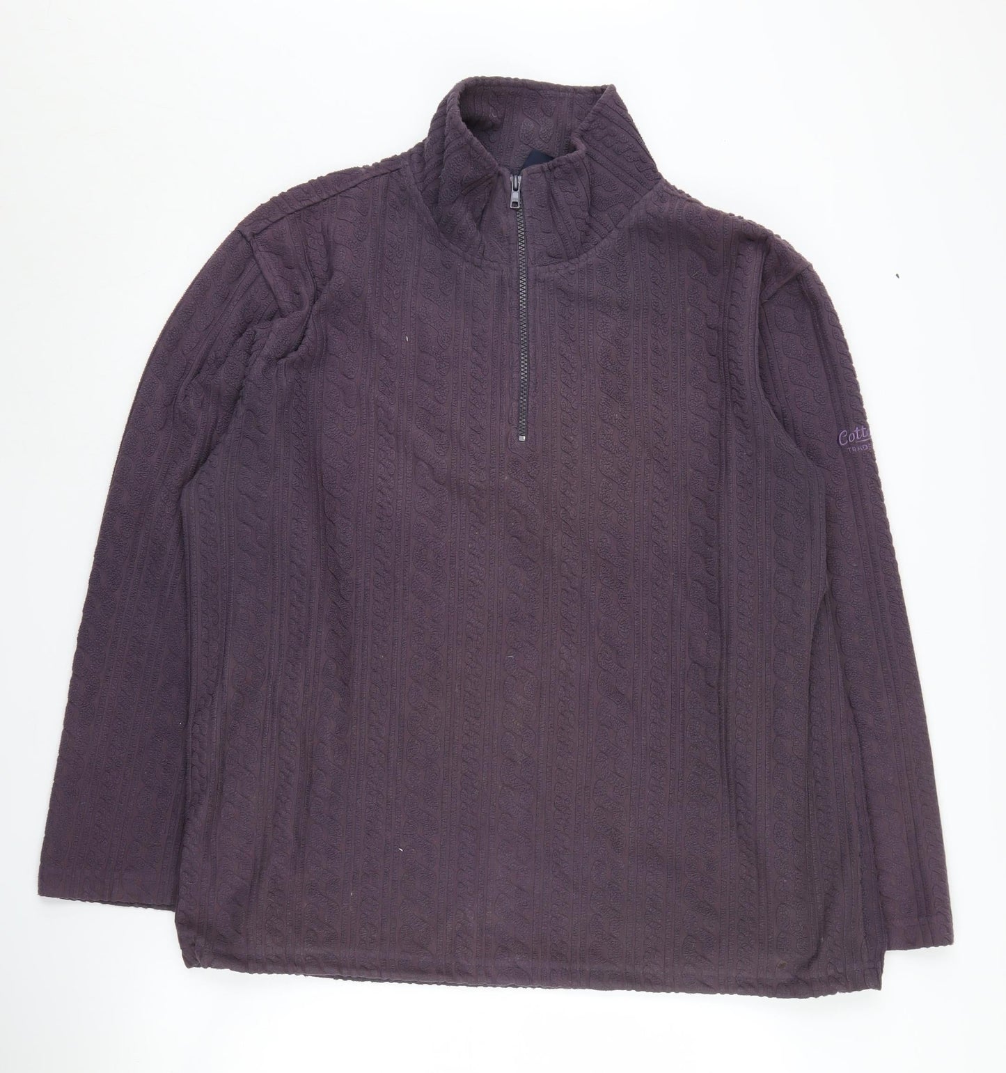 Mens UK Size L Cotton Traders Purple  Sweatshirt