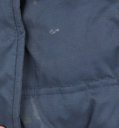 Fat Face Women's Blue Puffer Waistcoat Hooded Size 10