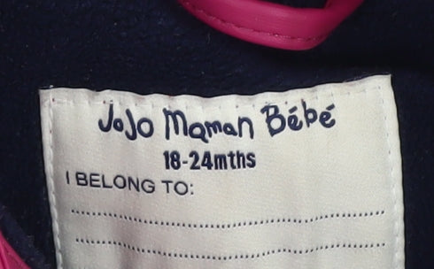 JoJo Maman Bébé Pink Girls Rain Jacket 12-18 Months