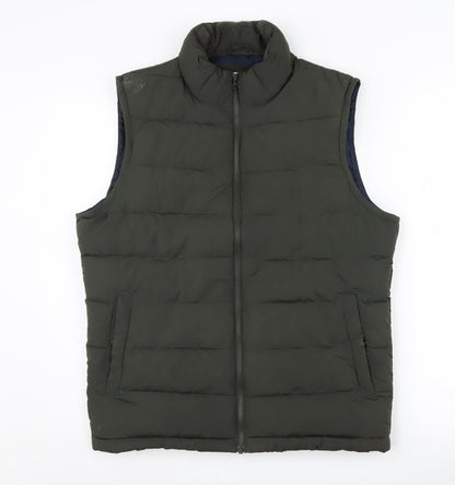 Mens UK Size S Gap Green Puffer Jacket