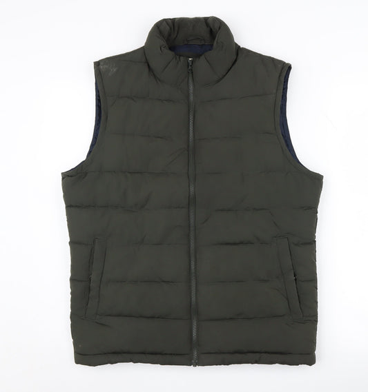 Mens UK Size S Gap Green Puffer Jacket