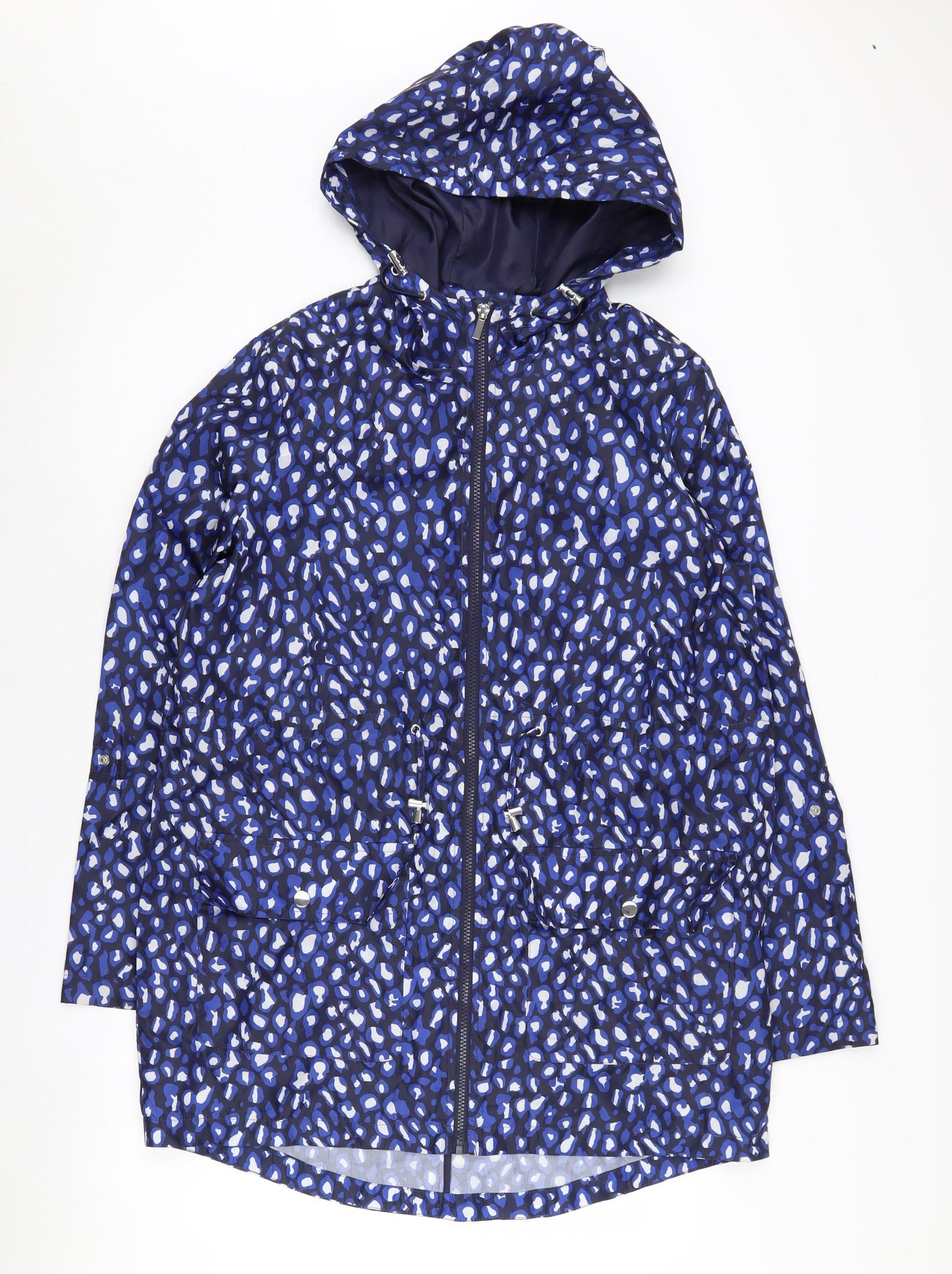 St. Bernard Blue Animal Print Rain Jacket 12-14
