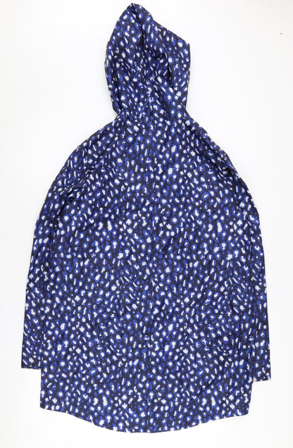 St. Bernard Blue Animal Print Rain Jacket 12-14