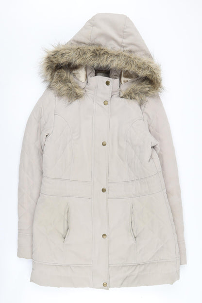 Womens UK Size 10 BHS Beige Puffer Jacket