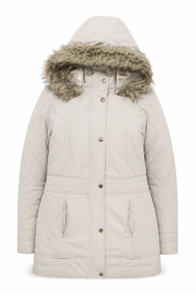 Womens UK Size 10 BHS Beige Puffer Jacket
