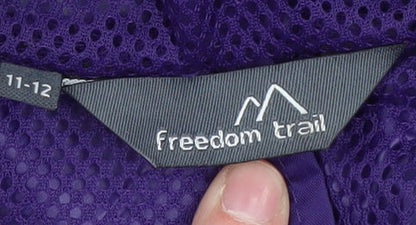 Freedom Trail Girls Purple Mid-Length Hiking Jacket 11-12 Years
